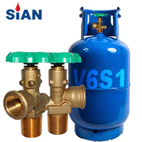 SiAN Manufacturer LPG Gas Cylinder Propane Tank POL Valve V6S1 17bar For Philippines