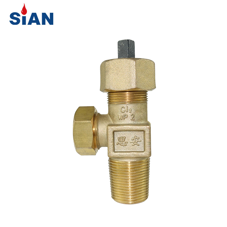 Good Quality SiAN Brand China Ningbo FUHUA Factory QF-10 Cl2 Cylinder Needle Type Brass Valve