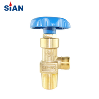 QF-2C Reliable FUHUA Factory SiAN Brand Safe Industrial Gas Range N2/O2/Air Cylinder Flapper Type Valve Brass