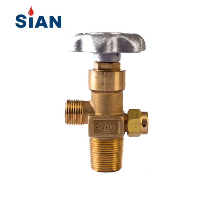 Best Sale China Industrial Gas Cylinder Co2 Cylinder QF-2A8 Axial Type Valve Brass SiAN Brand