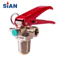 CE Certified Fire Extinguisher CO2 Valve with Safety Device
